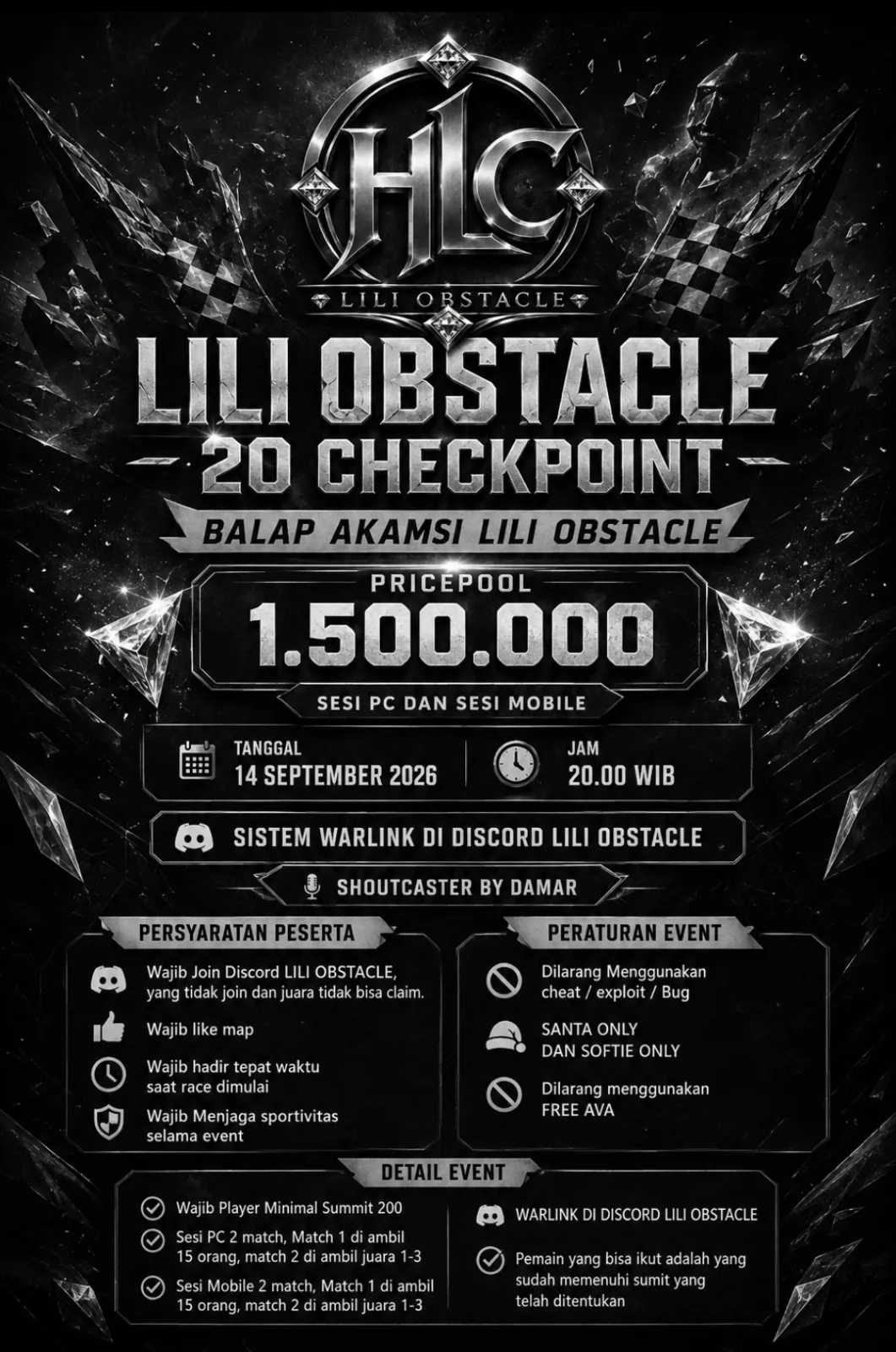 Poster LILI OBSTACLE 20 CHECKPOINT