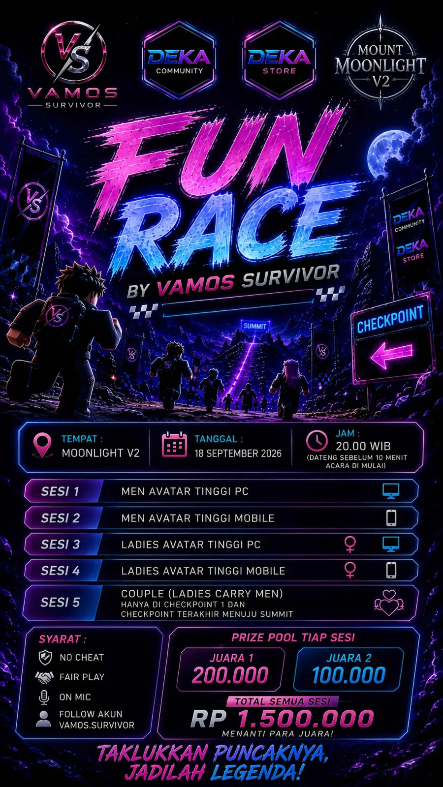 Poster FUN RACE – BY VAMOS SURVIVOR